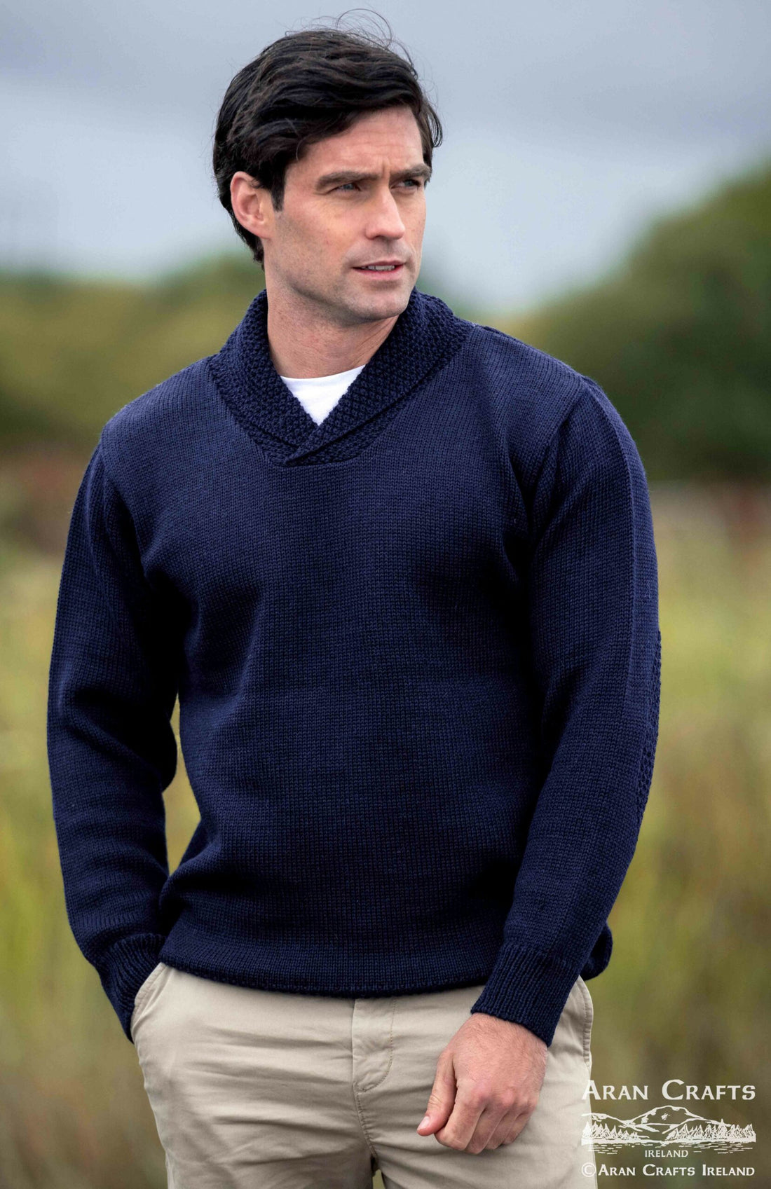 Belturbet Shawl Collar Irish Sweater