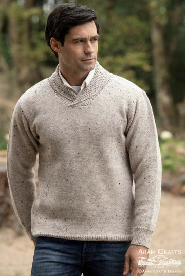 Belturbet Shawl Collar Irish Sweater