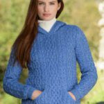Irish Aran Wool Hooded Sweater