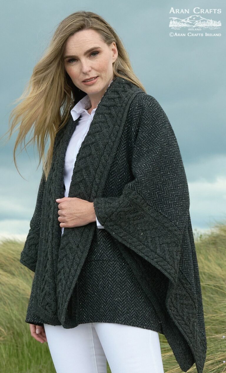 Donegal Tweed and Merino Wool Cape.