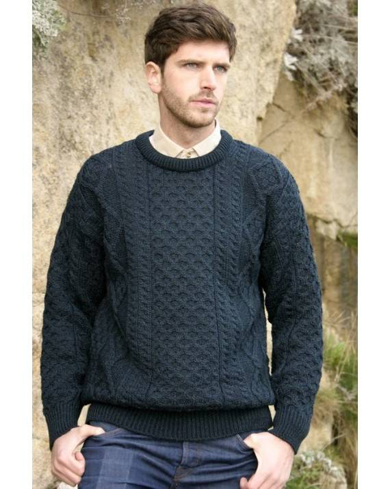 Classic Aran Fisherman Knit Sweater