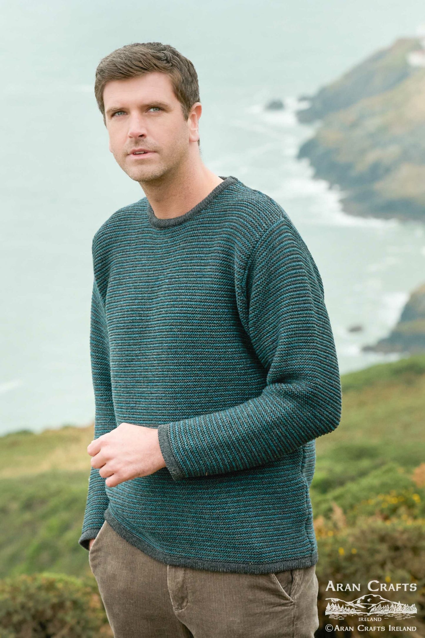 Belmullet Stripe Crew Neck Sweater