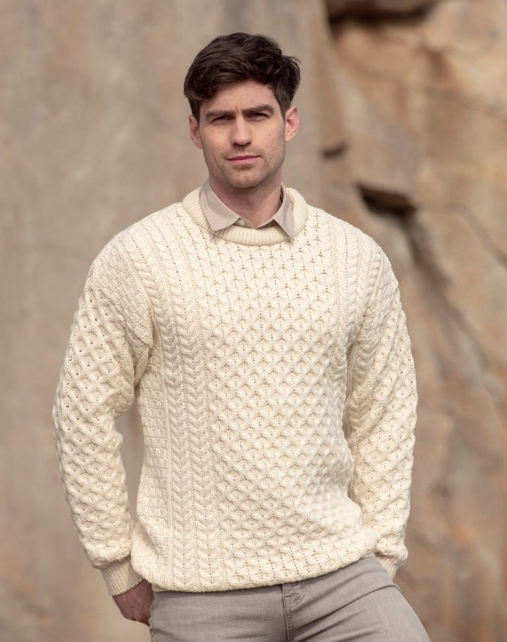 Fisherman Aran knit sweater, men's equivalent to XL / eaa492145