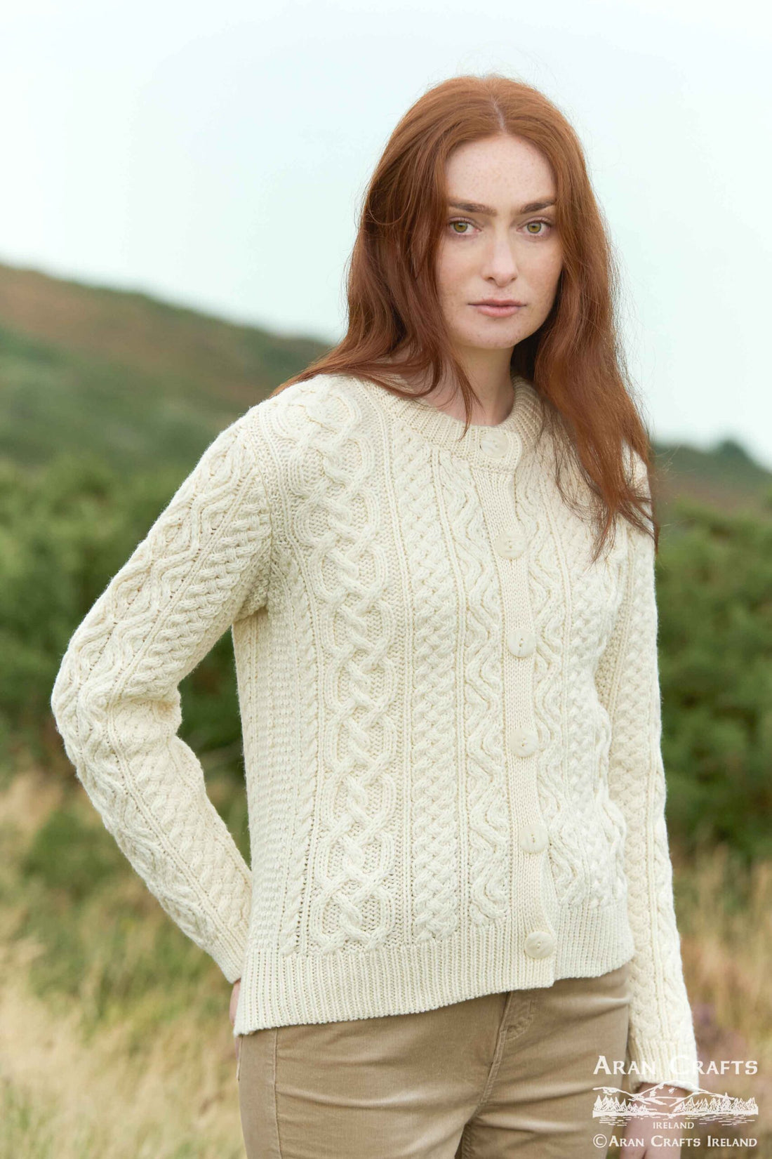 Tramore Aran Cardigan