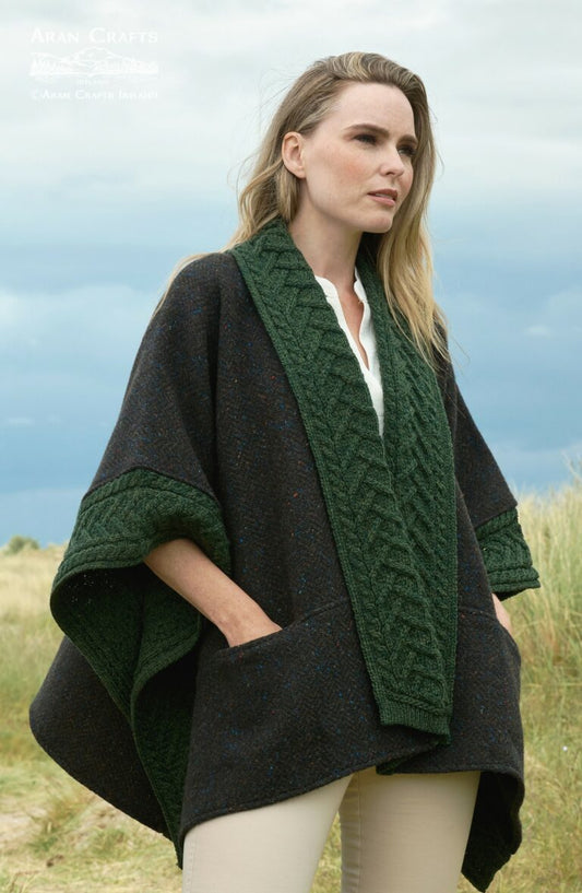 Donegal Tweed and Merino Wool Cape.