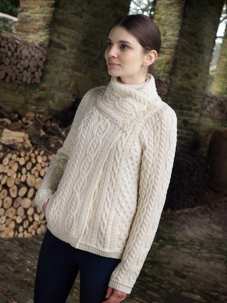 Irish Wool Cardigan Jacket